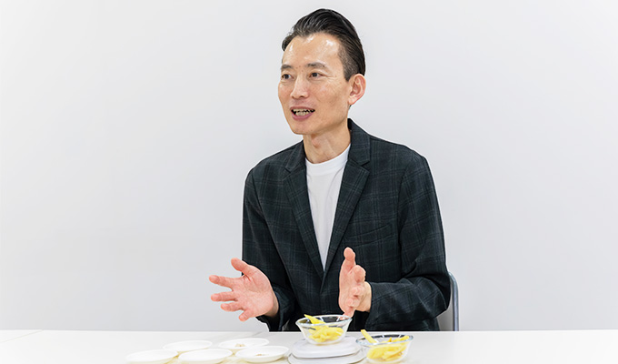 「金のポテト」の開発について語る林さん